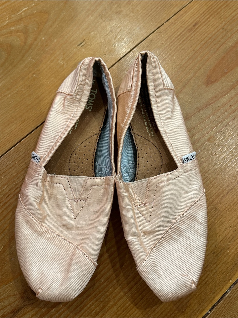 Toms Women's Slip-On Flats in Blush Pink